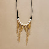 Feather and Tassel Choker