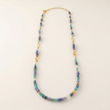 Multicolor 2 loop Semi Precious Necklace