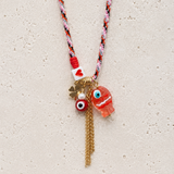 Enamel Fish Cord Necklace