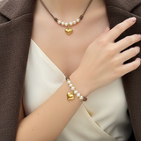 Puffy Heart Cord Bracelet