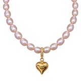 Contemporary Pink Pearl Classic Necklace