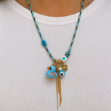 Enamel Duck Cord Necklace