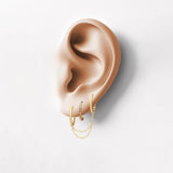 Double Rectangle Ear Chain