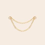 Double Rectangle Ear Chain