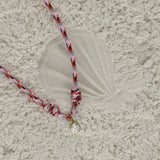 Lab Diamond on Cord Necklace