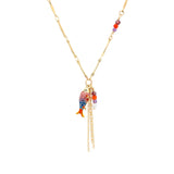 Medium Coloured Enamel Fish Necklace