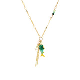 Medium Coloured Enamel Fish Necklace
