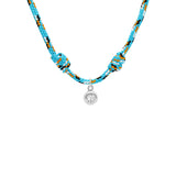 Lab Diamond on Cord Necklace