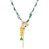 Yellow Green Large Enamel Lucky Charms Lanyard