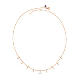 Gold-Filled Pave Spike Necklace
