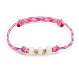 Alternating Pearl Cord Bracelet