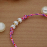 Alternating Pearl Cord Bracelet