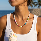 ''Cute" Coloured Mixed Pearl Necklace