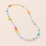 Pastel Pearl "Love" Necklace (Copy)