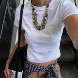 Natural Stone Double Necklace
