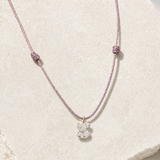 Single Lab Diamond Initial Necklace