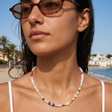 ''xoxo " Coloured Mixed Pearl Necklace