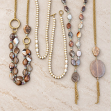 Natural Stone Double Necklace
