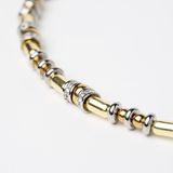 Gold and Silver Disc Necklace