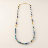 Blue Purple Stepping Stones Necklace