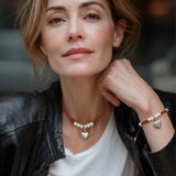 Puffy Heart Cord Choker