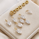 Lab Diamond and Pearl Cord Necklace