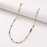 Mixed Ombre Rainbow Necklace