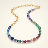 Mixed Rainbow Semi Precious Necklace