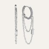 Diamond Drop Chain Ear Hoop