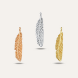 Large Feather Ear Charm