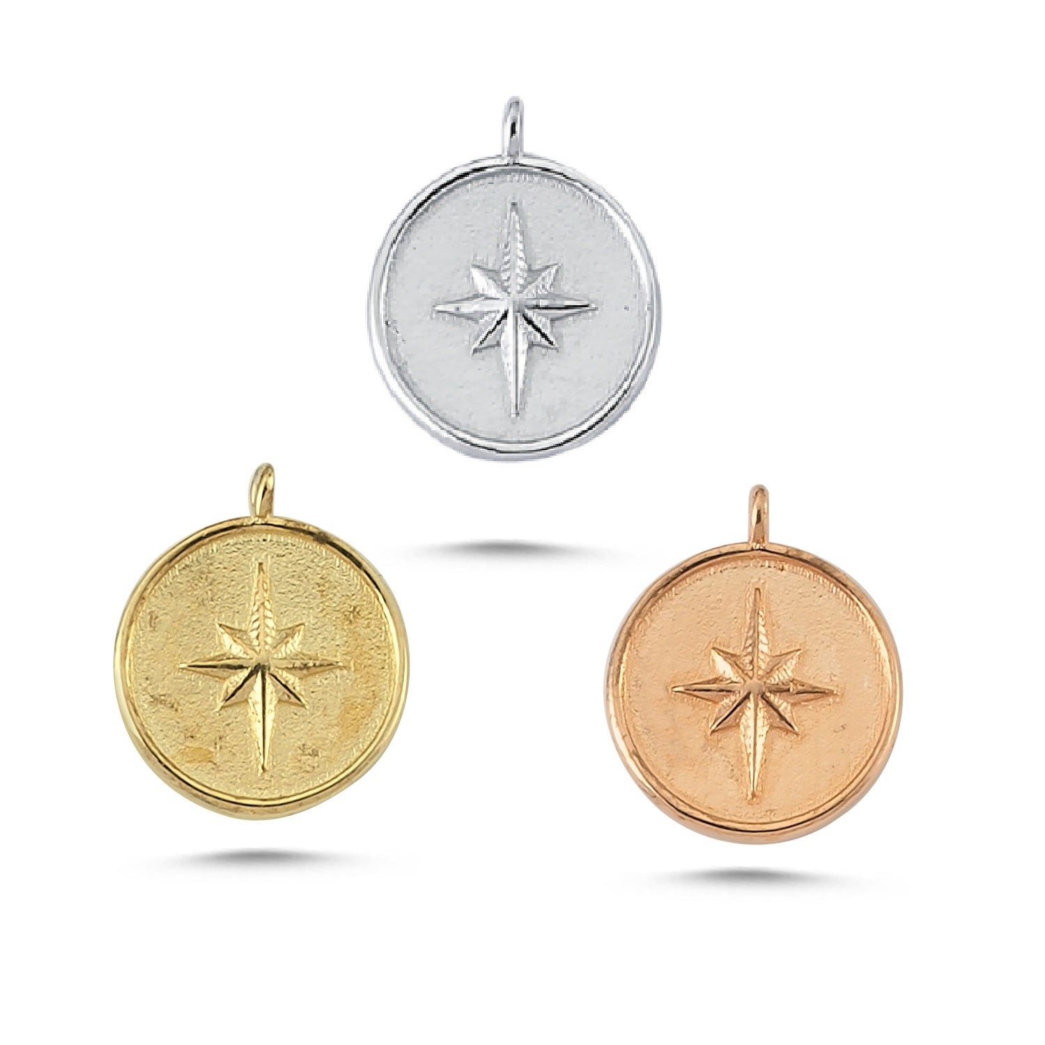 Northern Star Round Ear Charm