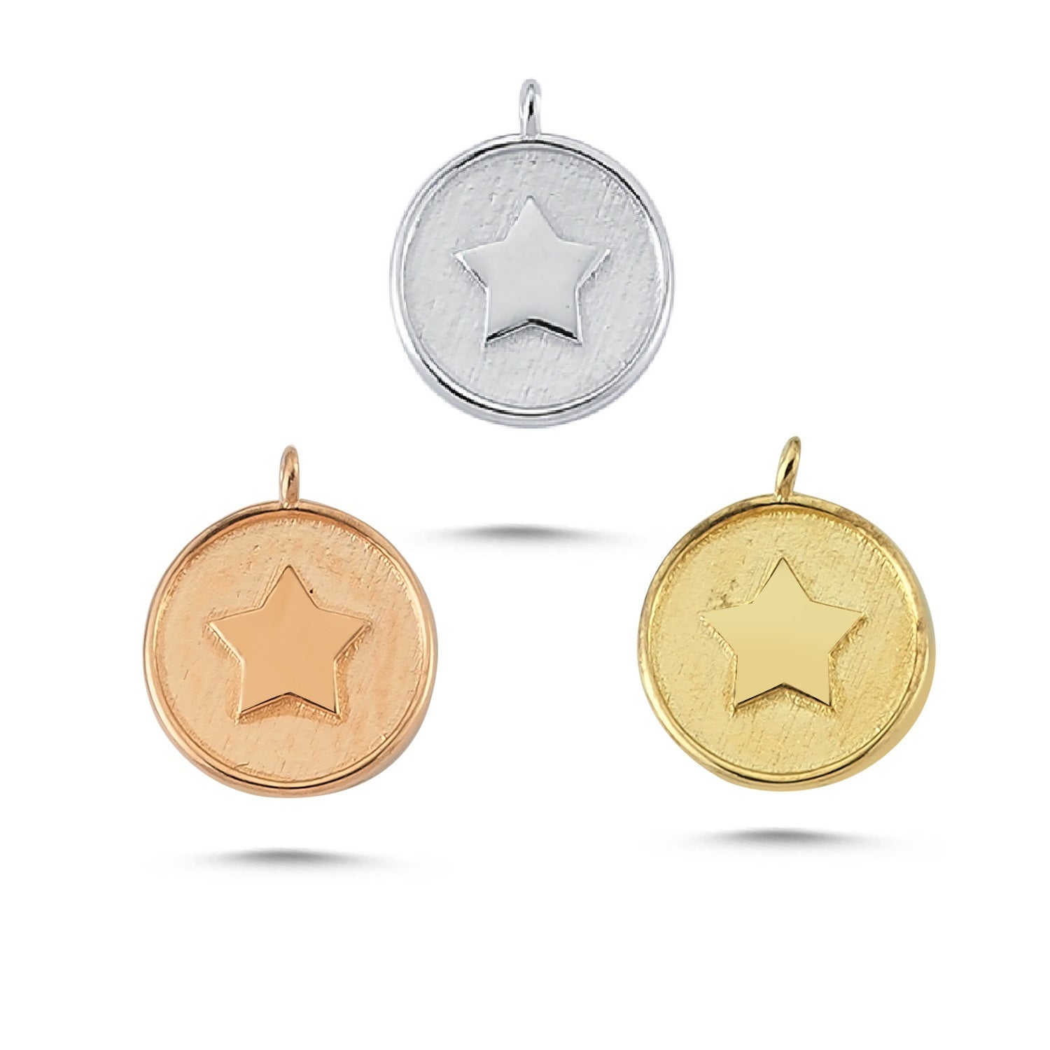 Star Round Ear Charm