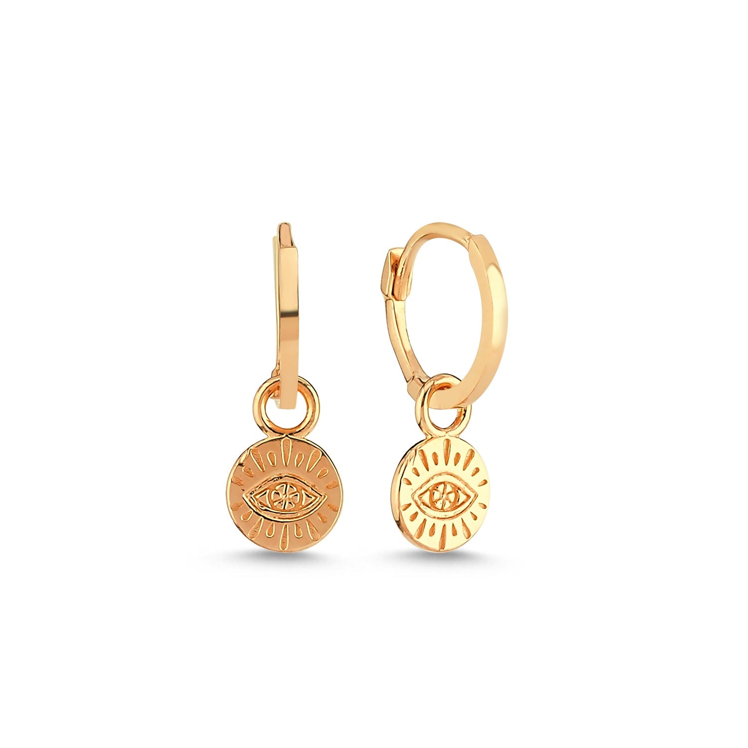 Evil Eye Round Ear Charm