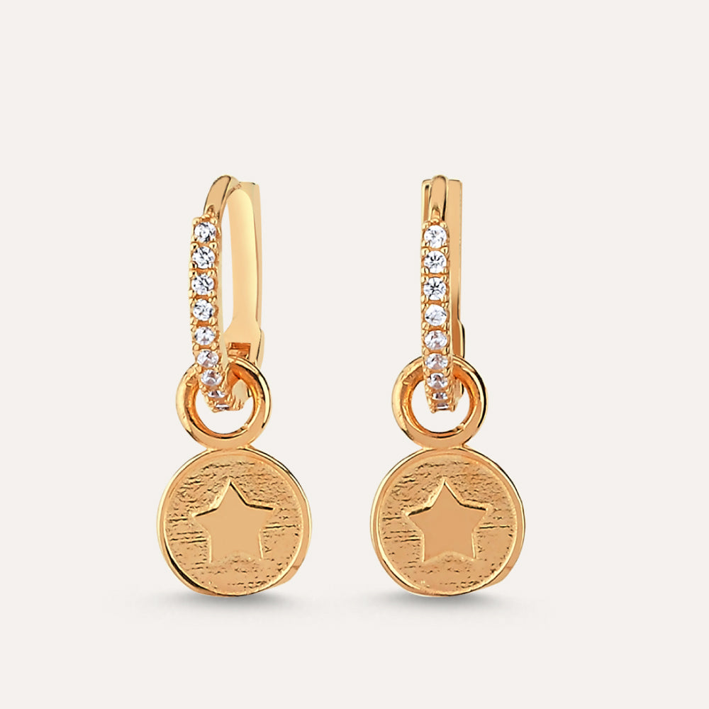 Star Round Ear Charm