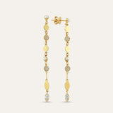 Pearl and Pave Long Statement Earring